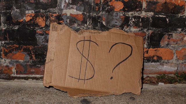 "Beggar's Sign" by Eli Christman licensed under CC BY 2.0