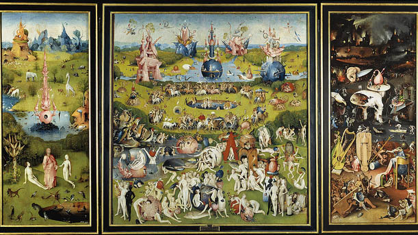 "Bosch, Garden of Earthly Delights (Prado)" by Lucas licensed under CC BY 2.0