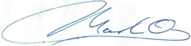 Mark O signature