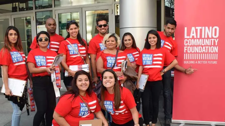  "Yo Voy a Votar y Tu Group" Photo Courtesy of: Latino Community Foundation.