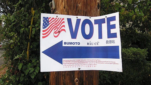"Vote!" by hjl licensed under CC BY 2.0