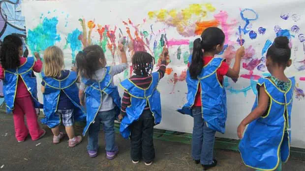 "Children painting" Photo courtesy of Children Today